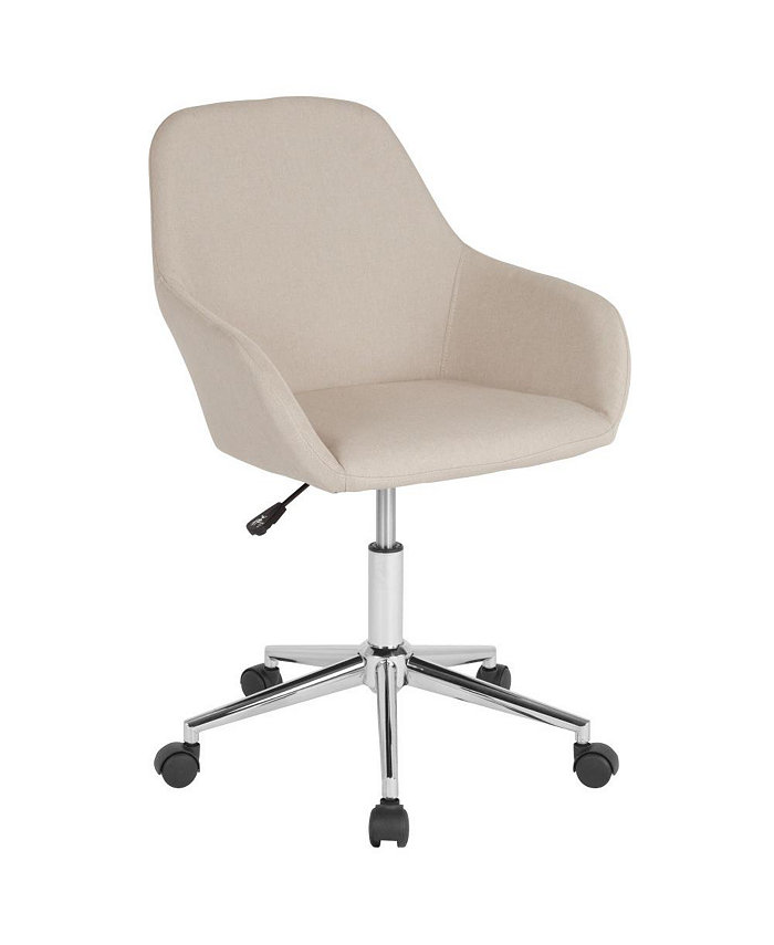 MERRICK LANE Roma Home Office Bucket Style Chair With 360 Degree Rotating Swivel