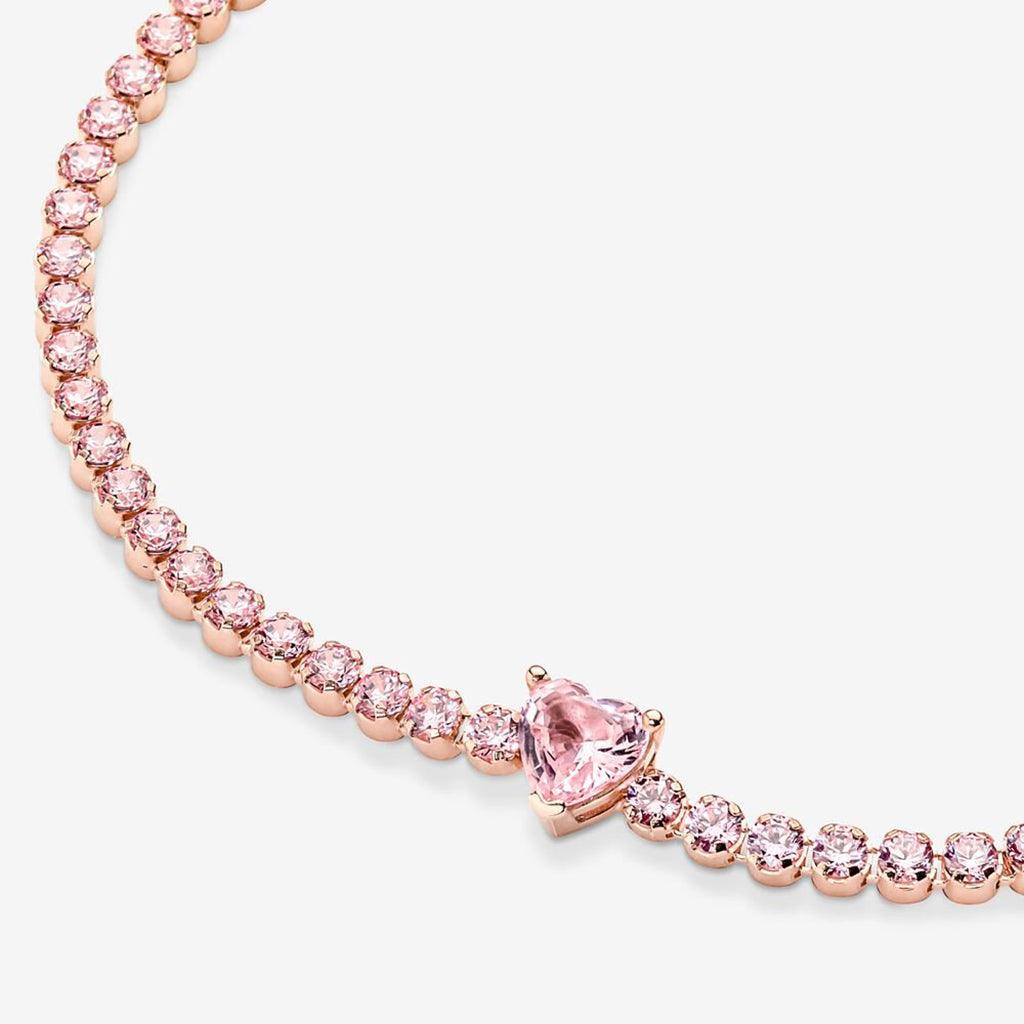 PANDORA  Sparkling Heart Tennis Bracelet