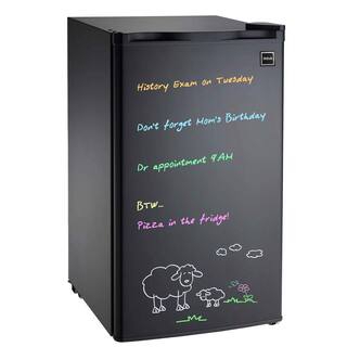 RCA 3.2 cu. ft. Eraser Board Mini Fridge in Black RFR326-BLACK