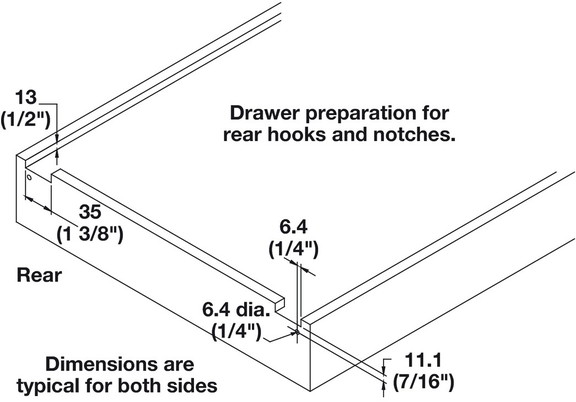 Hafele Horizontal Disconnect Lever  for Accuride 3...