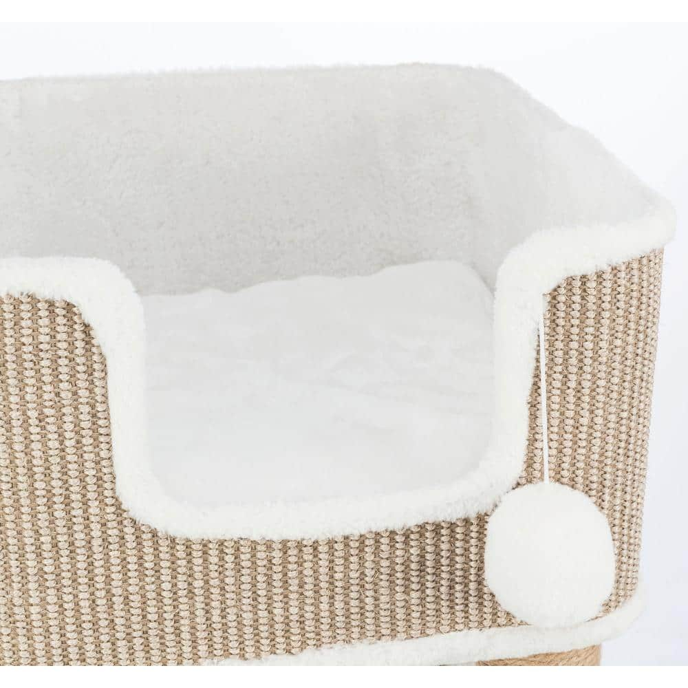 TRIXIE Lucano Cat Tree, Cream/Taupe 44569