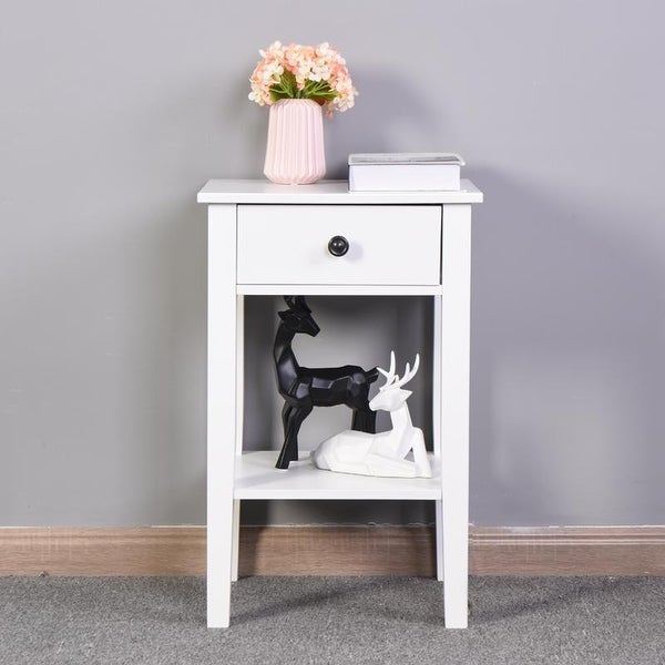 Bedroom Floor-standing Storage Table with a Drawer