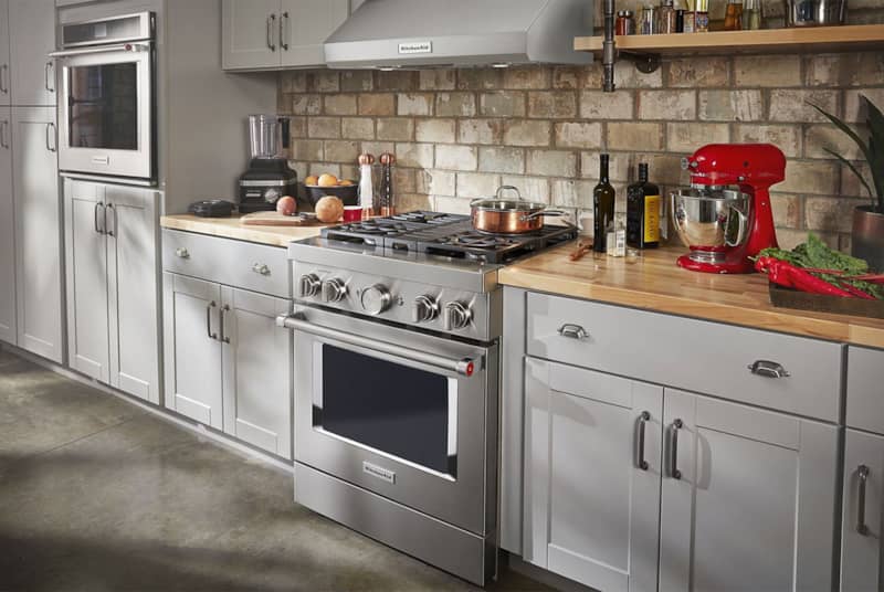 KitchenAid 30'' Stainless Steel Smart Commercial-Style Dual Fuel Range With 4 Burners