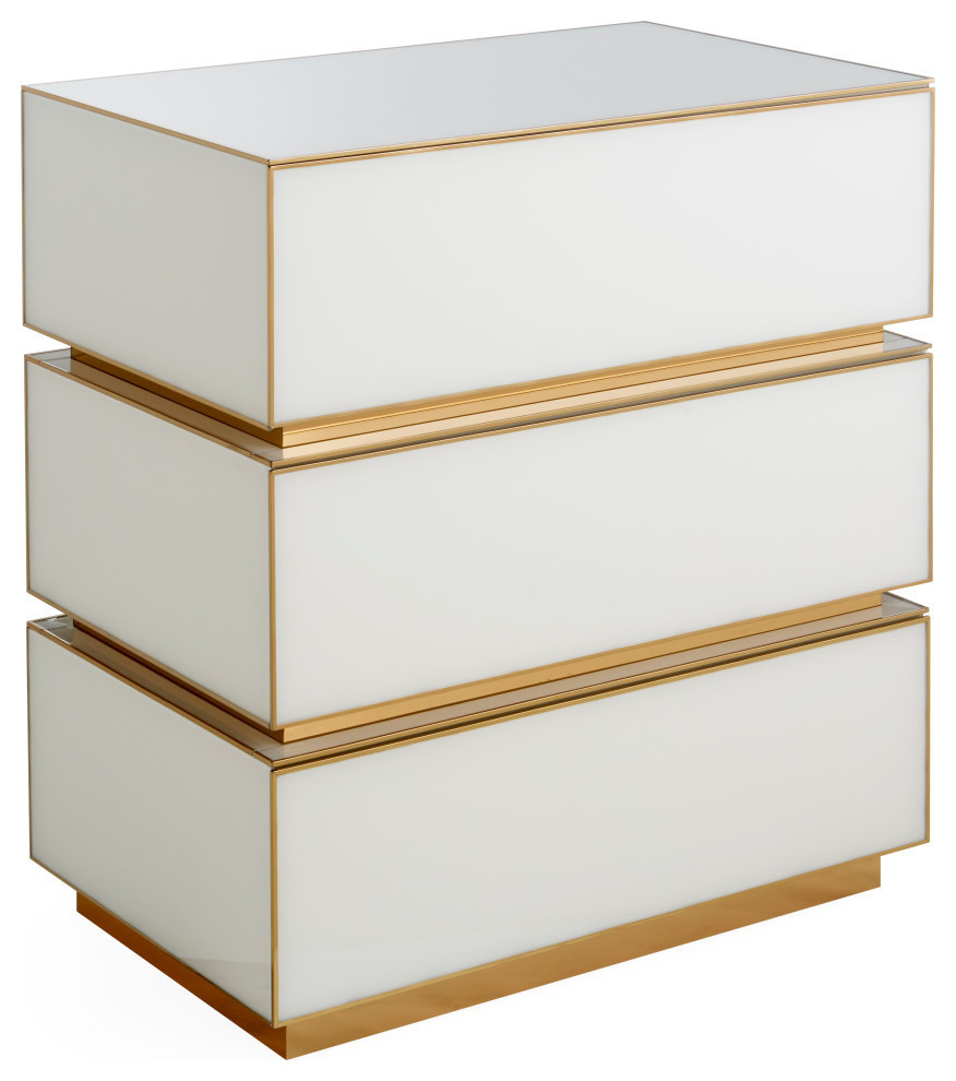 Torino 3 Drawer Chest   Contemporary   Accent Chests And Cabinets   by Jonathan Adler  Houzz