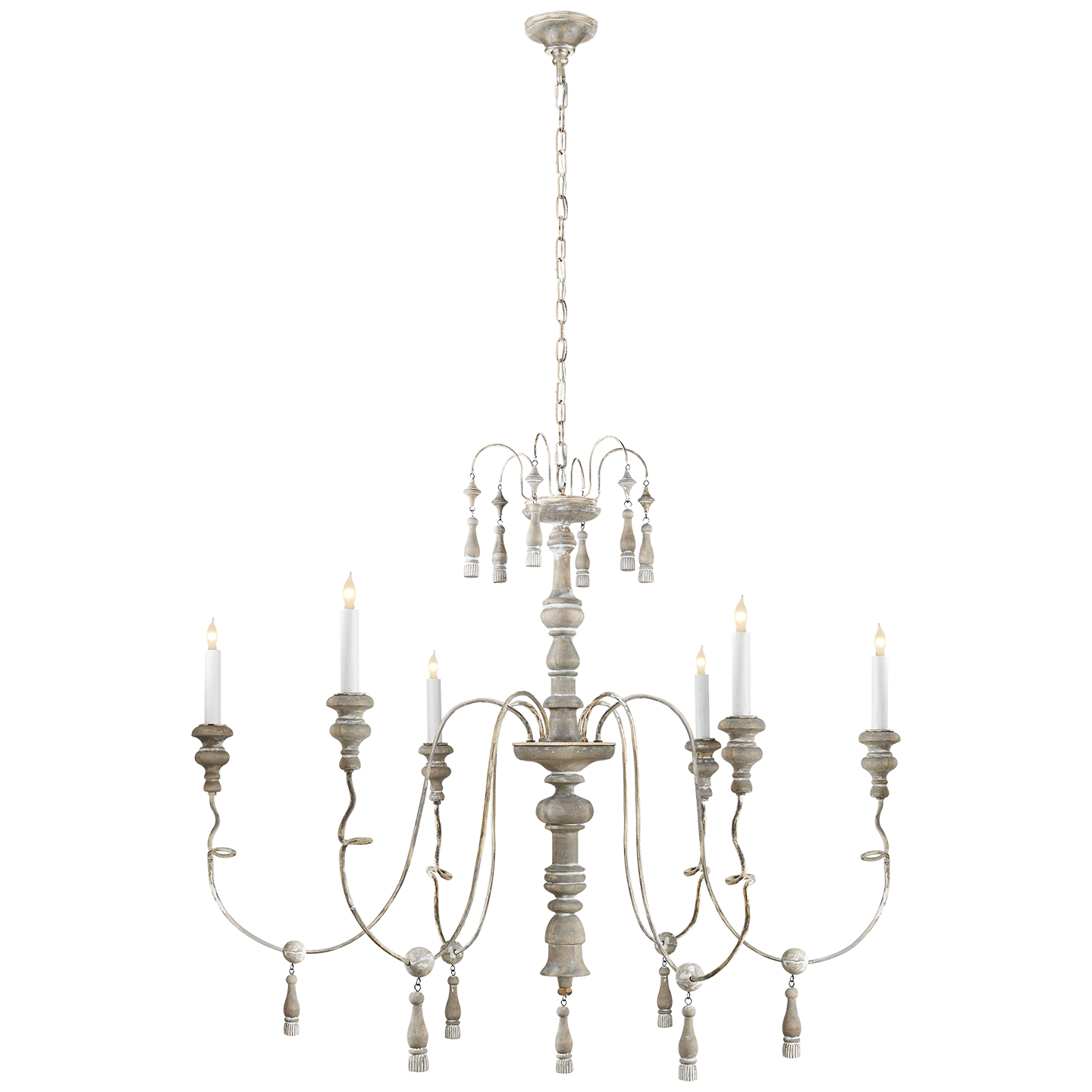 Michele Medium Chandelier in Various Colors