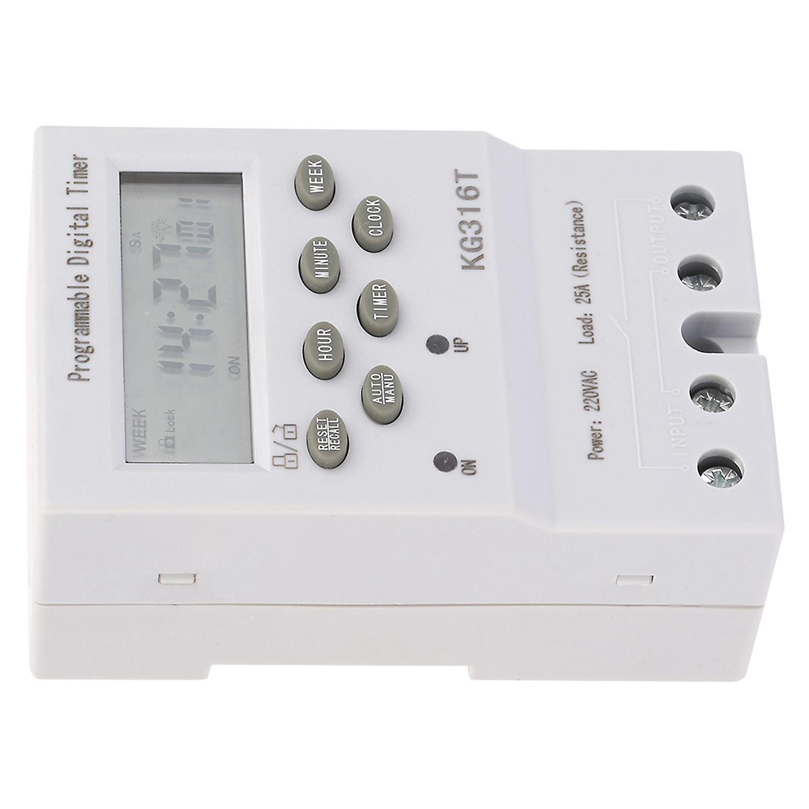 Kg316t 220v Microcomputer Time Control Switch Programmable Automatic Digital Timer Switch