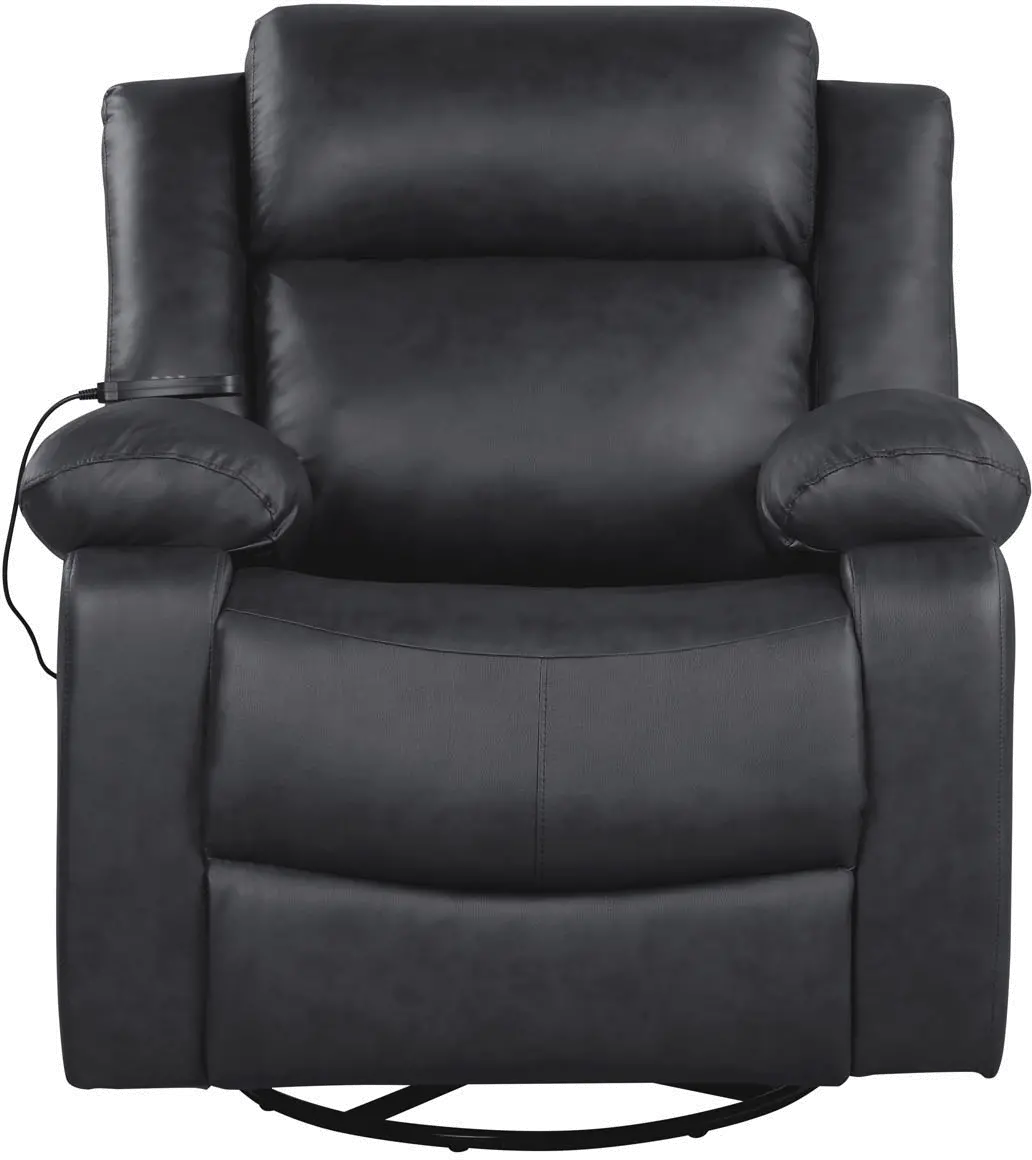 Diane Black Swivel Recliner