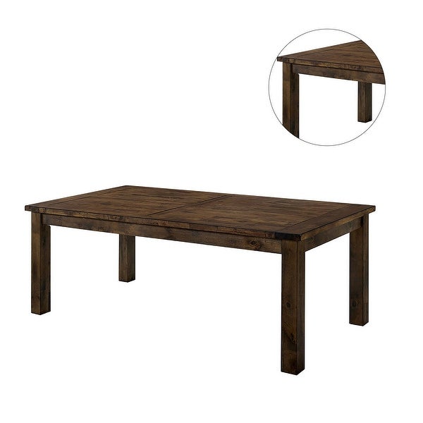 Wood Dining Table in Rustic Oak - Rustic Oak