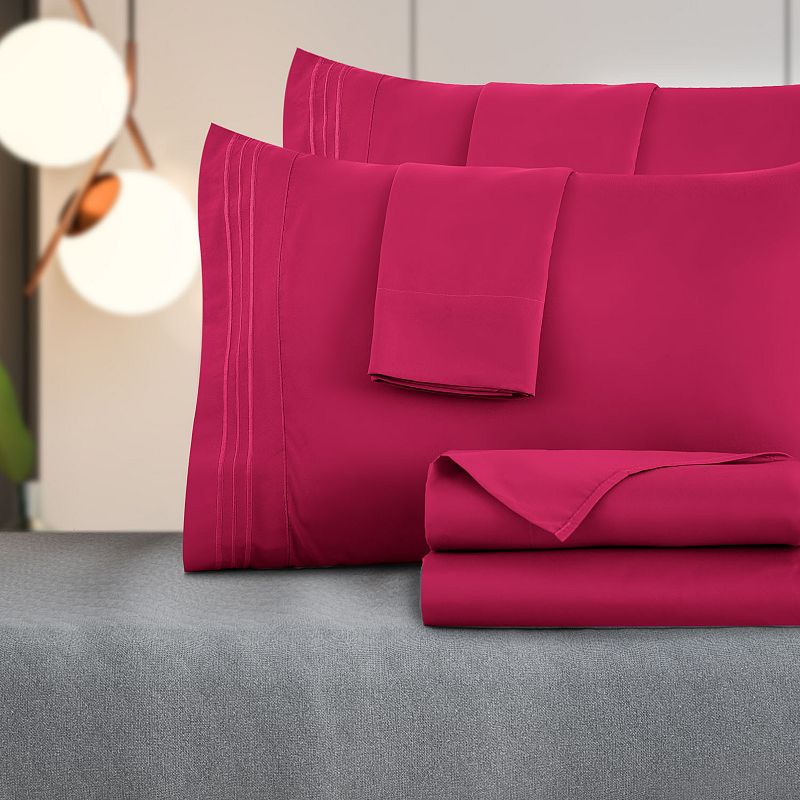 Microfiber Solid Bed Sheet Set - Lux Decor Collection