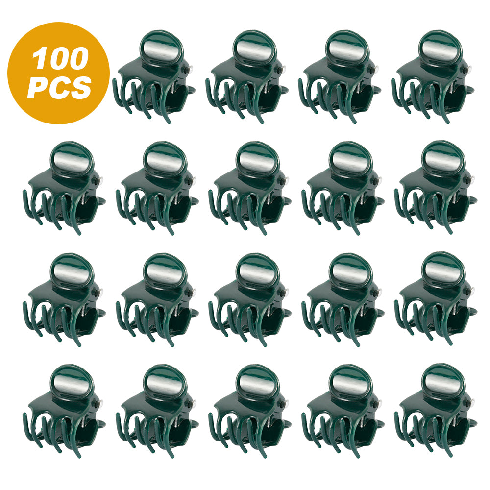 Willstar 100PCS Plant Support Clips Garden Ulable Orchid Stem Clips Flower Spike Clips