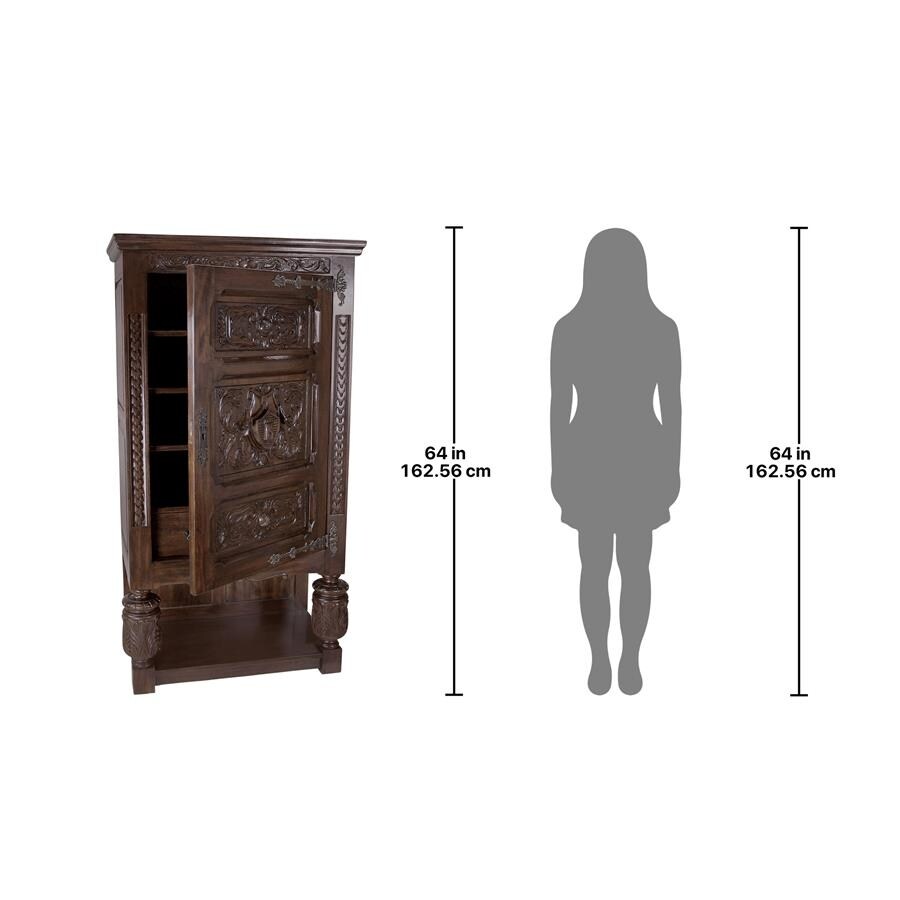 Design Toscano Coat of Arms Gothic Revival Armoire
