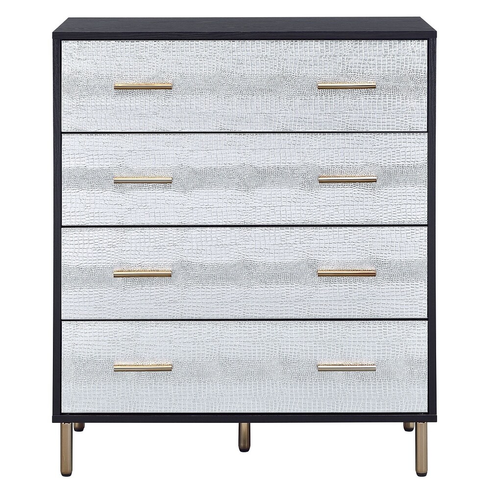 Casey 4 drawer Chest with Gold Legs