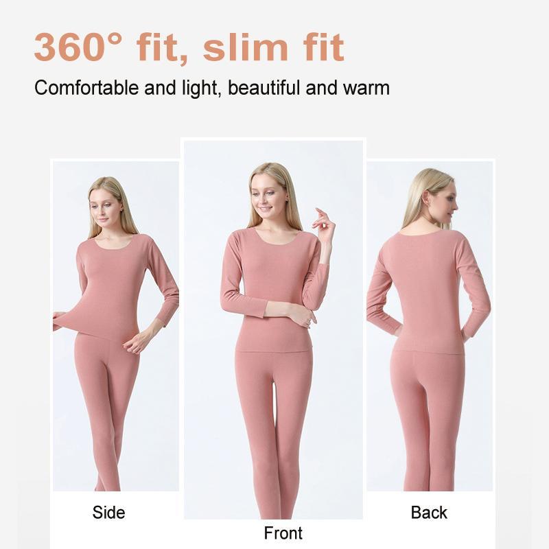 Double-sided Brushed Thermal Underwear Long Sleeve Set