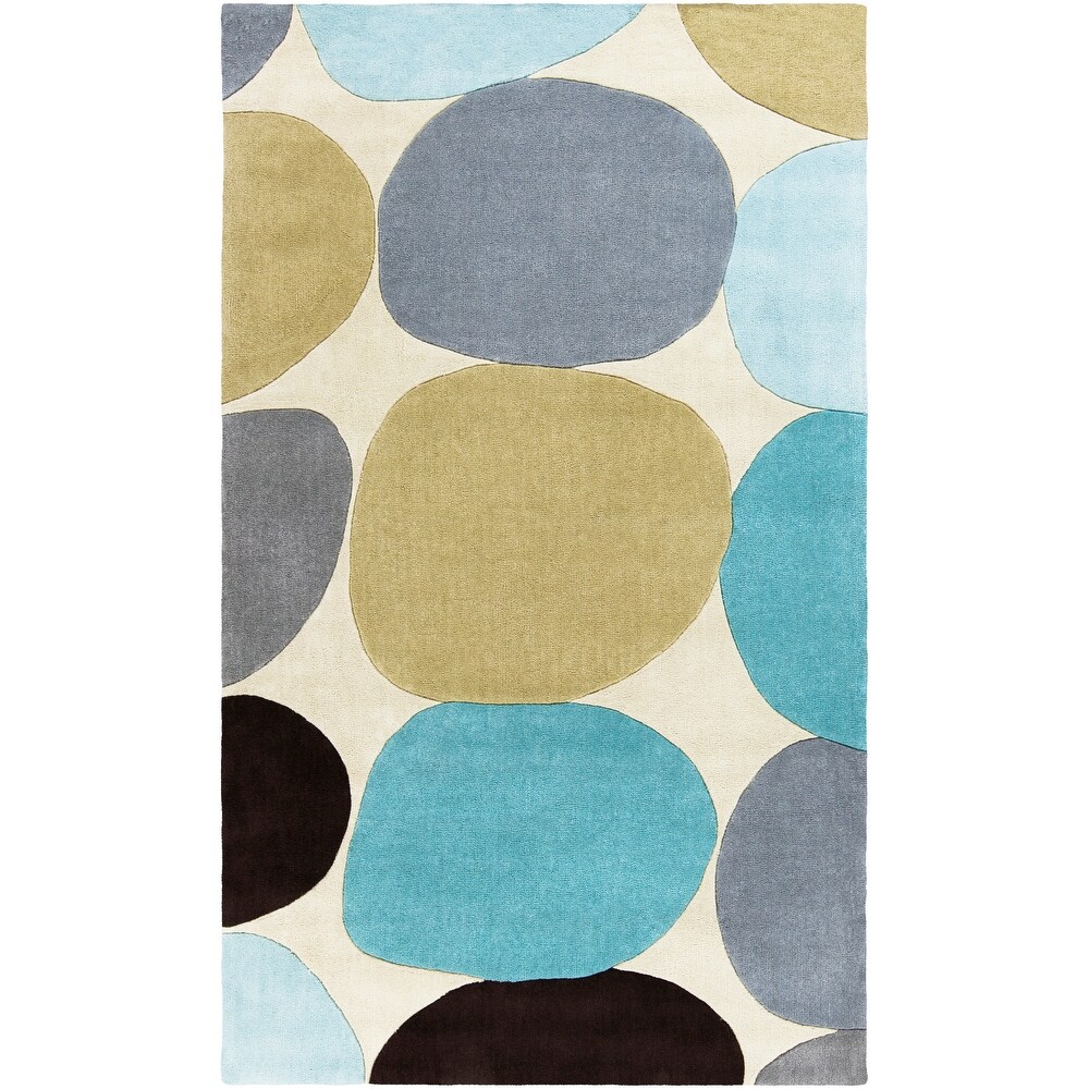 Hand tufted Large Dot Geometric Area Rug