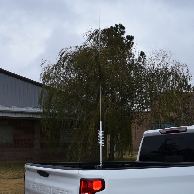 Tram Tramcat Tc 6 15 000 watt Trucker Aluminum Cb Antenna With 35 1 2 in Stainless Steel Whip And 6 in Shaft