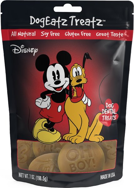 Team Treatz Disney DogEatz Mickey Rawhide-Free Dental Dog Treats