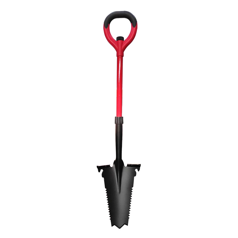 HANTECHN Long handle Unique garden hand tools carbon steel red garden Root Slayer hand Shovel for farming