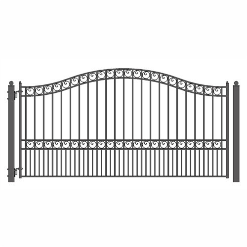 ALEKO DG18PARSSW AP Steel Single Swing Driveway Ga...