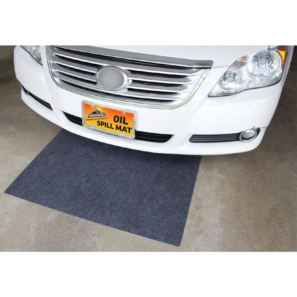 Armor All 4 ft. 11 in. W x 2 ft. 6 in. L Charcoal Gray CommercialResidential Polyester Garage Flooring (2-pack) AAOSM3060C2