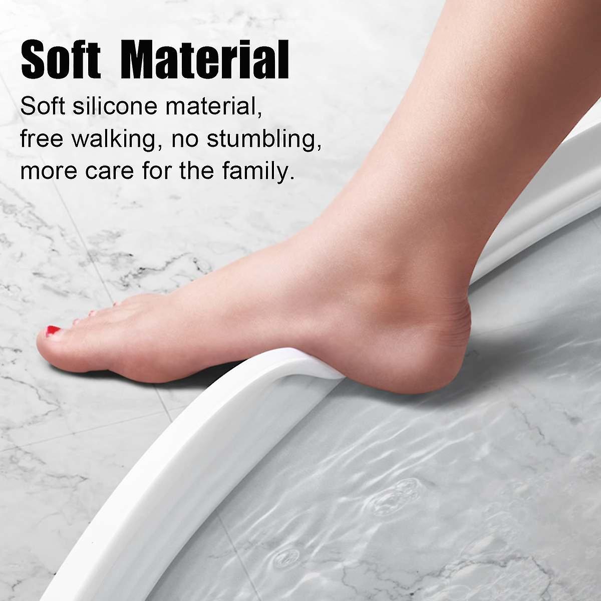 Silicone Bathroom Water Stopper Blocker Shower Dam Non-slip Dry And Wet Separation Flood Barrier Door Bottom Sealing Strip