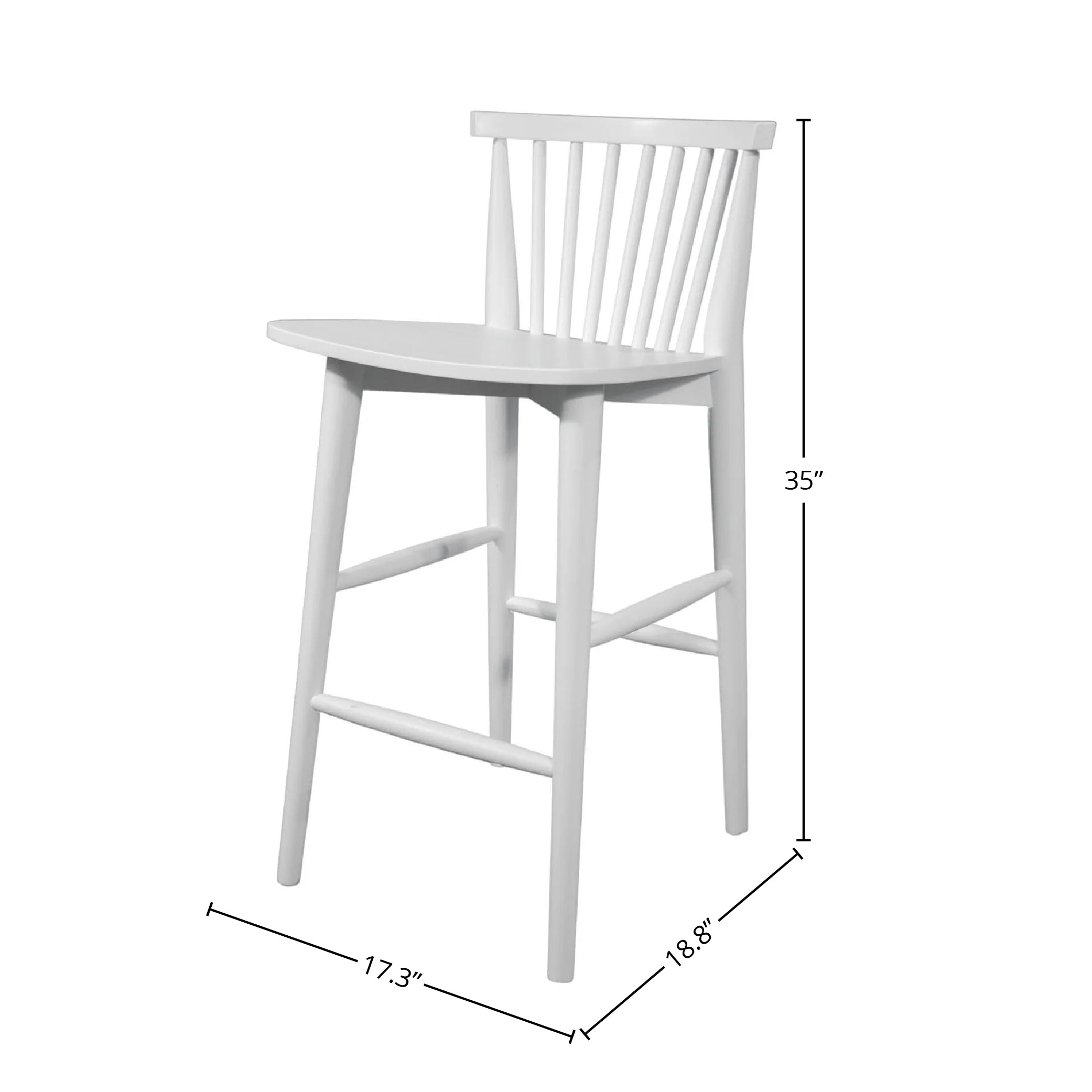 Easton Counter Stool - White