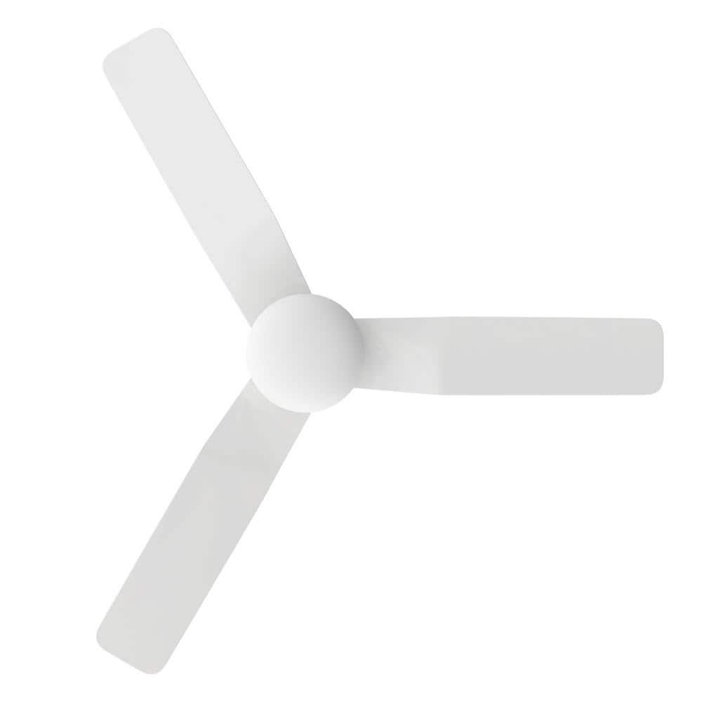 CARRO Triton 44 in Dimmable LED IndoorOutdoor White Smart Ceiling Fan with Light and Remote Works with AlexaGoogle Home