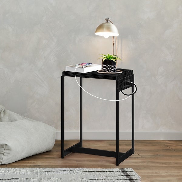 Nightstands Set of 2 with Charging Station