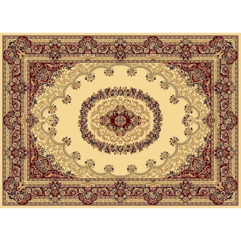 Rugs America Kerman Framed Floral Rug