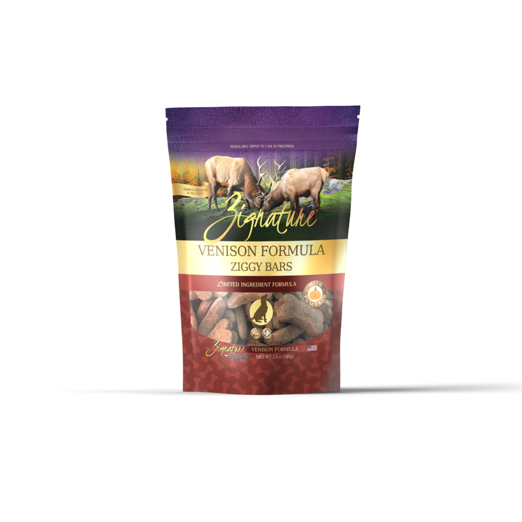 Zignature Ziggy Bars Venison Dog Treats