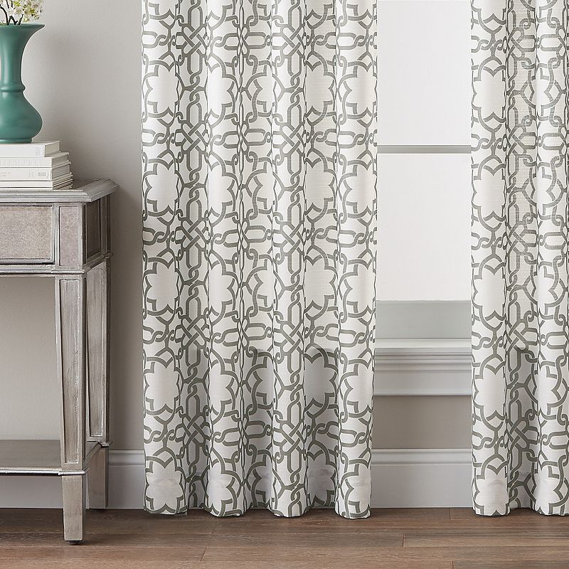 CHF 1-Panel Lotus Harmony Print Window Curtain