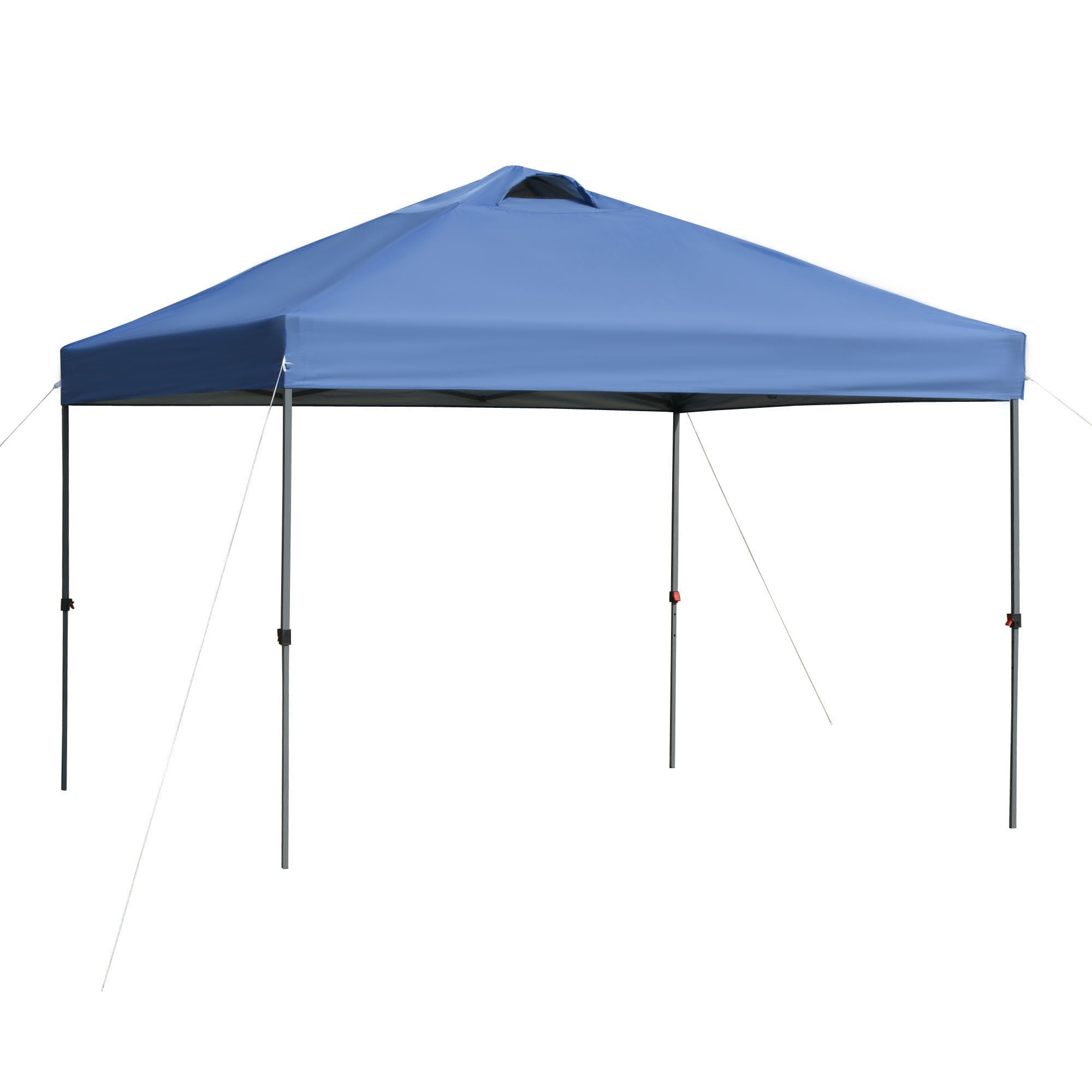 Outsunny 10' x 10' Outdoor Pop-Up Party Tent Canopy with Airy Top Vent, Blue