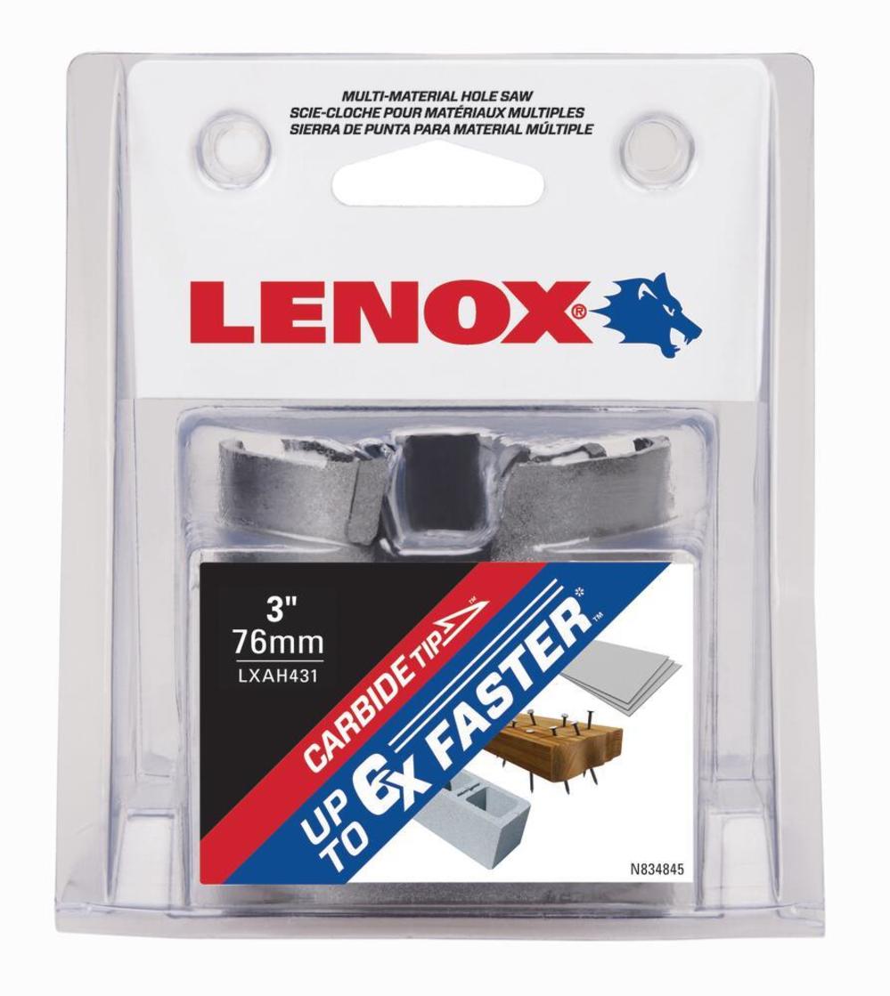 LENOX 3 (76MM) MM CARBIDE HOLE SAW ;