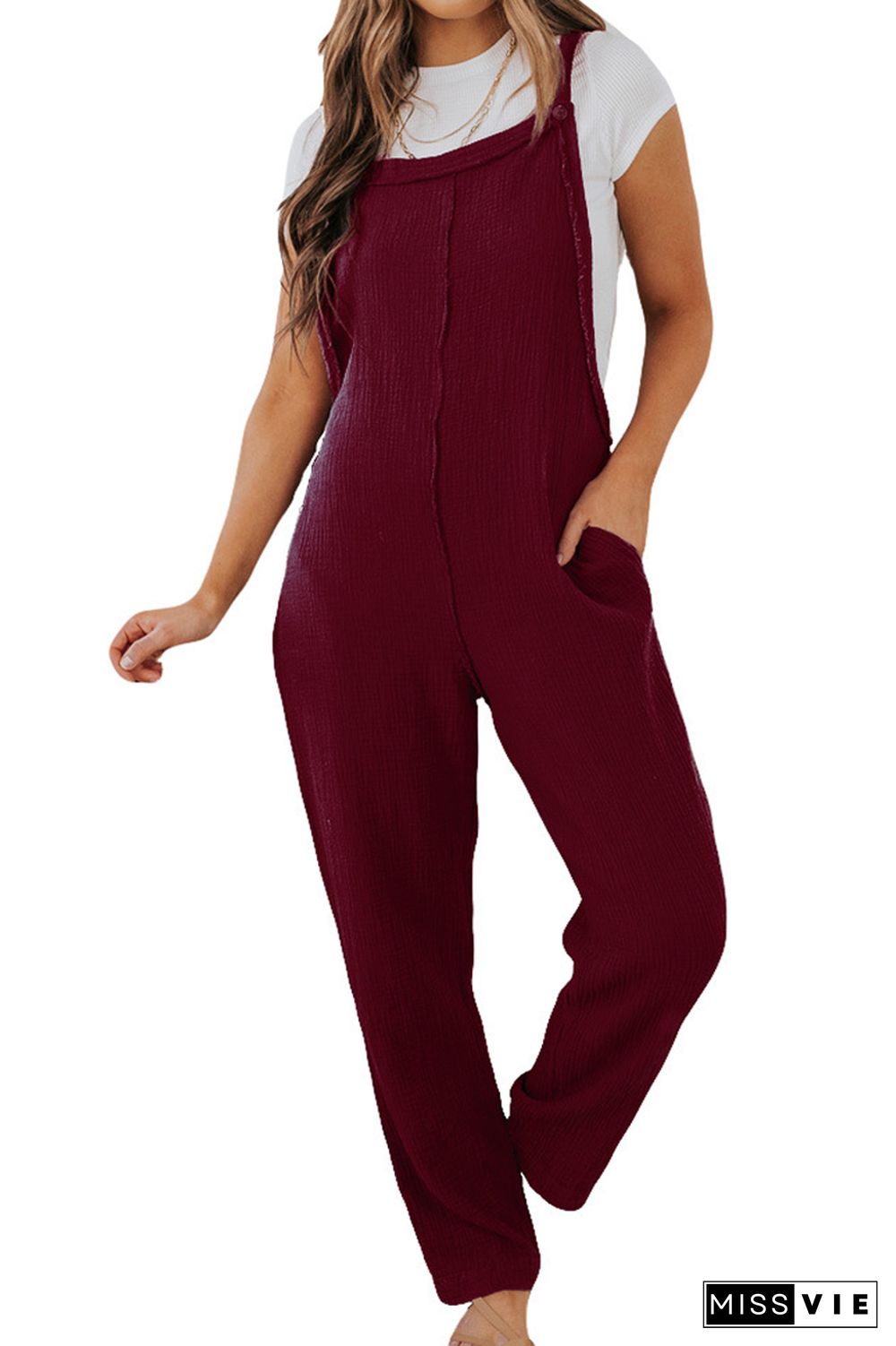 Love For A Lifetime Pocket One Piece Jumpsuits