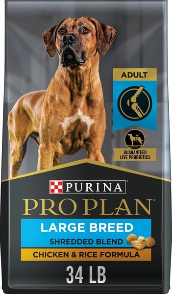 Purina Pro Plan Adult Large Breed Shredded Blend Chicken and Rice Formula Dry Dog Food