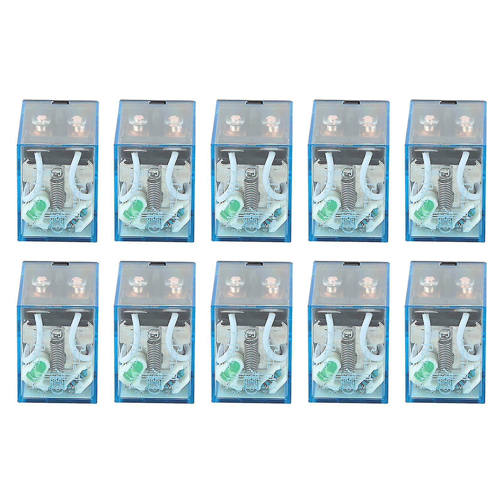 10pcs LY2N-J 5A 8Pin DPDT Electromagnetic Coil Power Relay (24VDC)