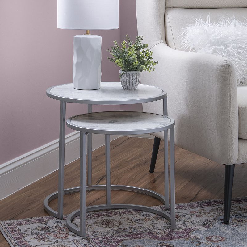 Linon Fraya Nesting End Table 2-piece Set