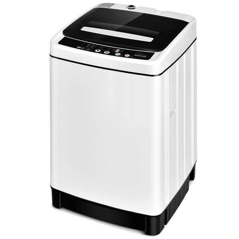 11 LBS Full-Automatic Portable Washing Machine, Top Load All In One Washer Dryer Combo