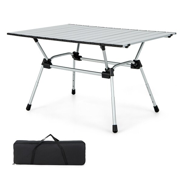 Folding HeavyDuty Aluminum Camping Table with Carrying Bag