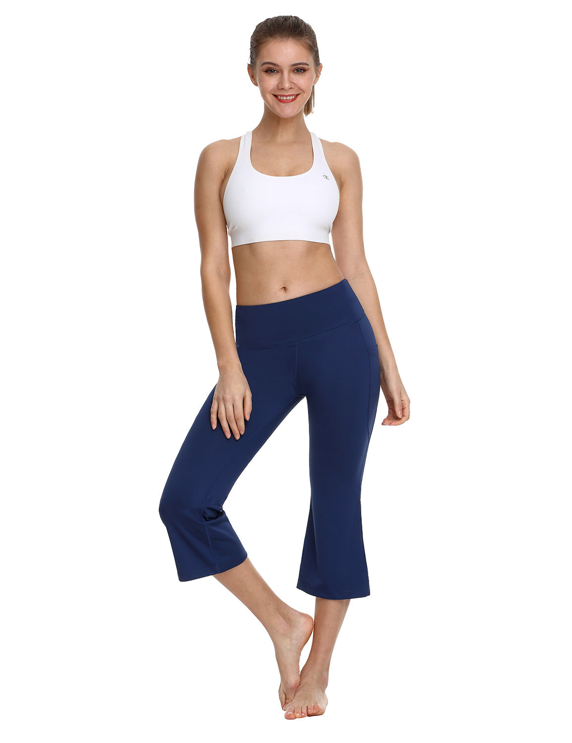 BALEAF Women Yoga Capris flared Pants with Side Pockets - 21