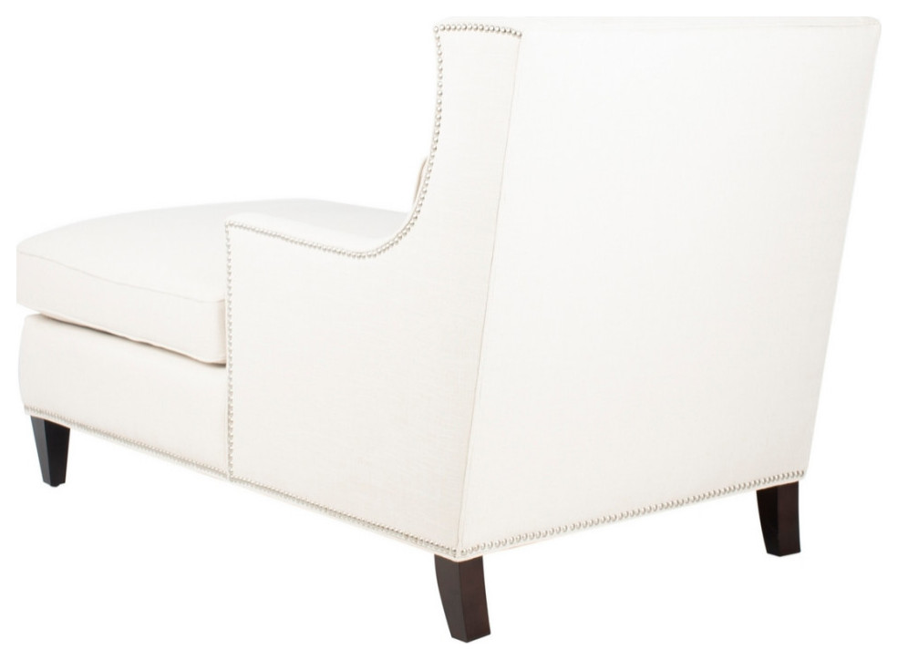 Carolann Studded Chaise Sand   Transitional   Indoor Chaise Lounge Chairs   by V.S.D Furniture  Houzz