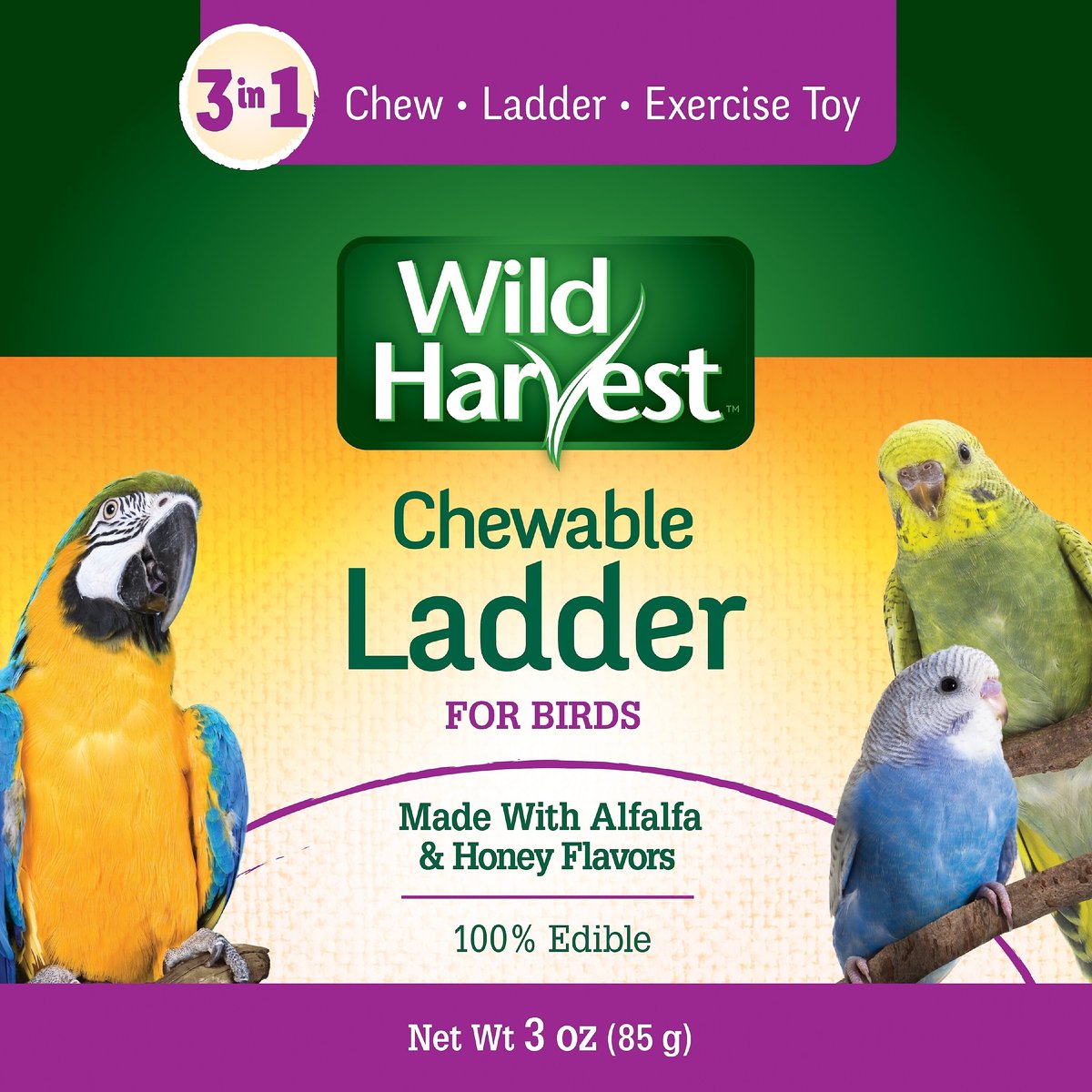 Wild Harvest Chewable Ladder Bird Treat， 1 count