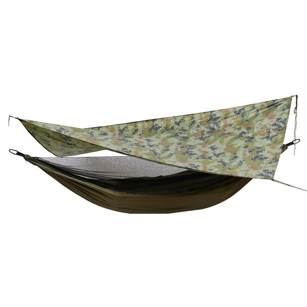 TFCFL Portable Camping Hammock Tent Nylon Spinning Travel Outdoor Sleeping Swing