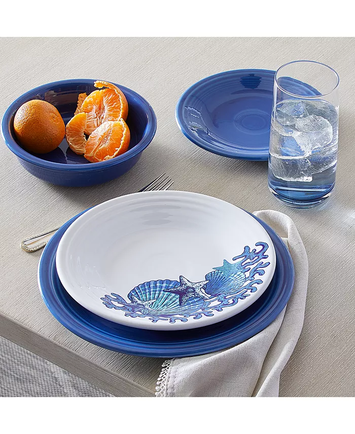 Fiesta Coastal Seahorse Luncheon Plate