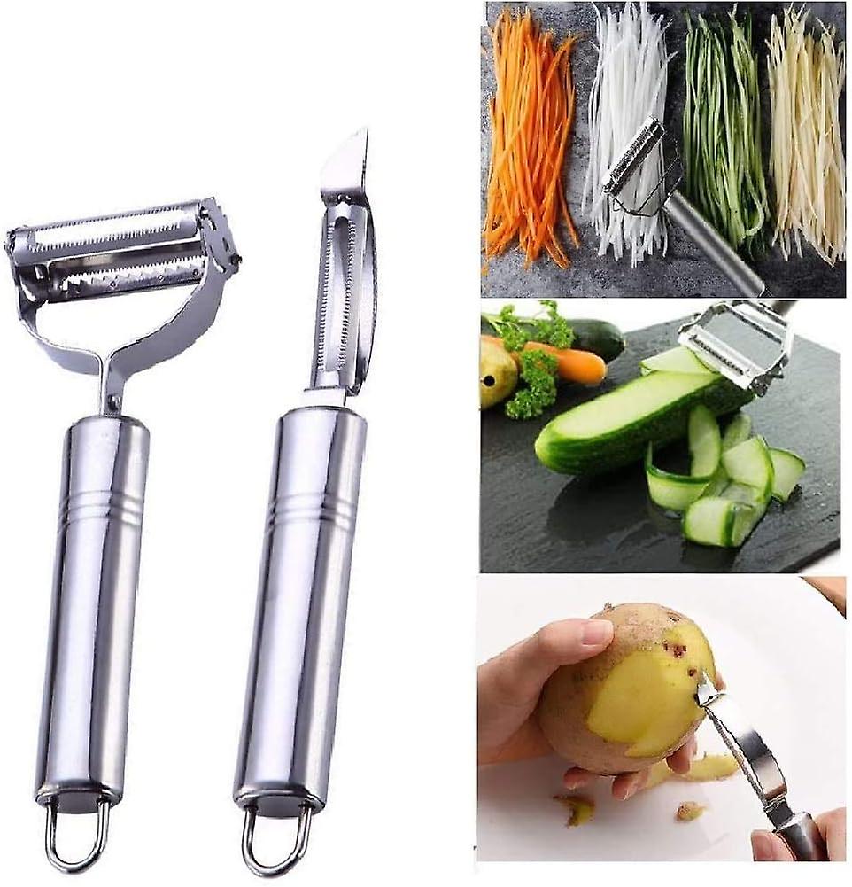 Vegetable Peelers For Kitchen Y-shaped And I-shaped Peeler For Potato， Carrot， Apple， Veggie， Fruit， With Ergonomic Safety And Control Handle