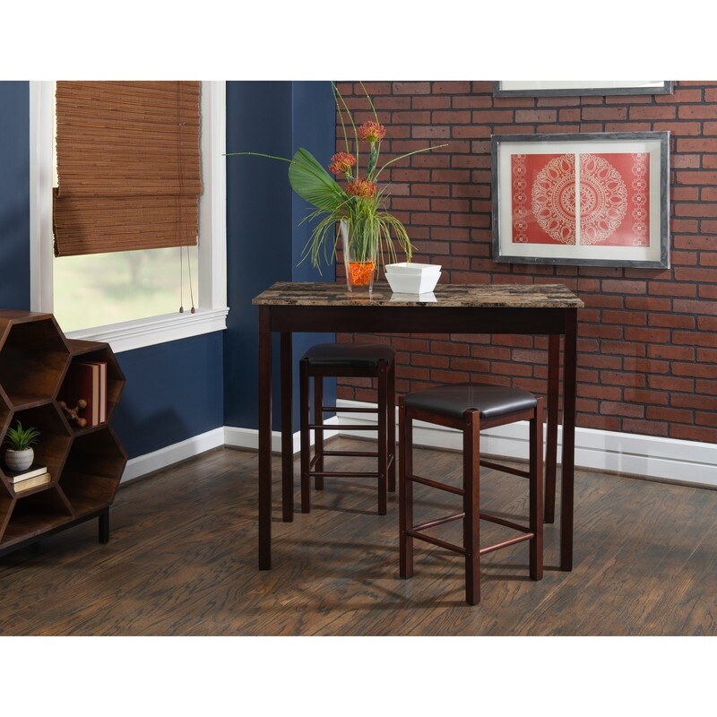 Speakeasy Espresso 3 Piece Dinette Set