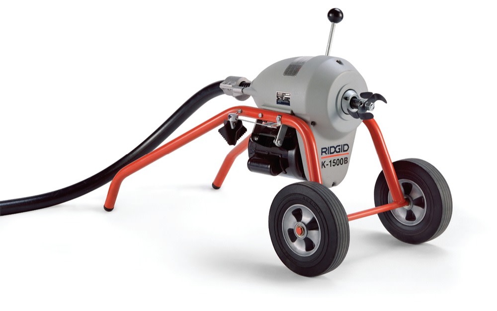 Ridgid K-1500B 220V Sectional Drain Cleaning Machine with Mitt and Hose 27617 from Ridgid