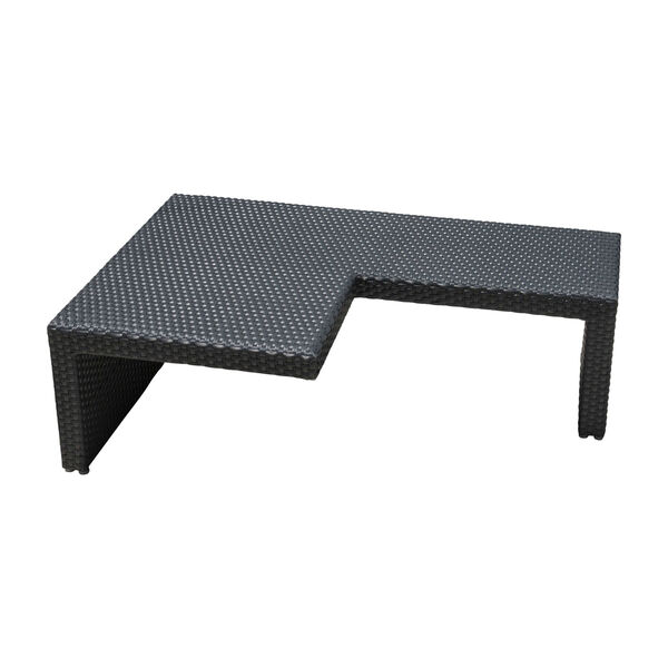 Onyx Black Outdoor Puzzled Coffee Table