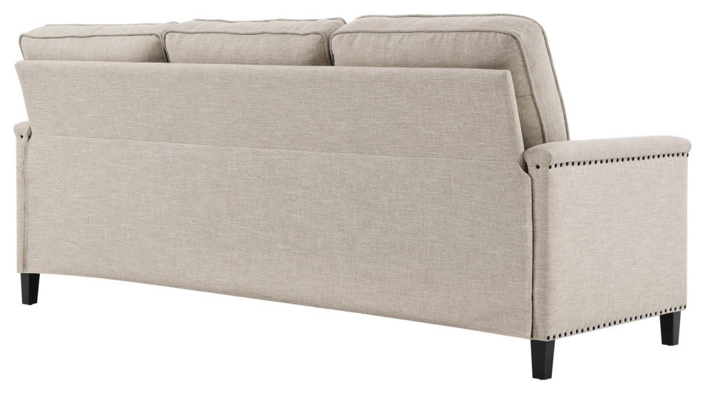 Tonnie Beige Upholstered Fabric Sectional Sofa   Transitional   Sectional Sofas   by V.S.D Furniture  Houzz