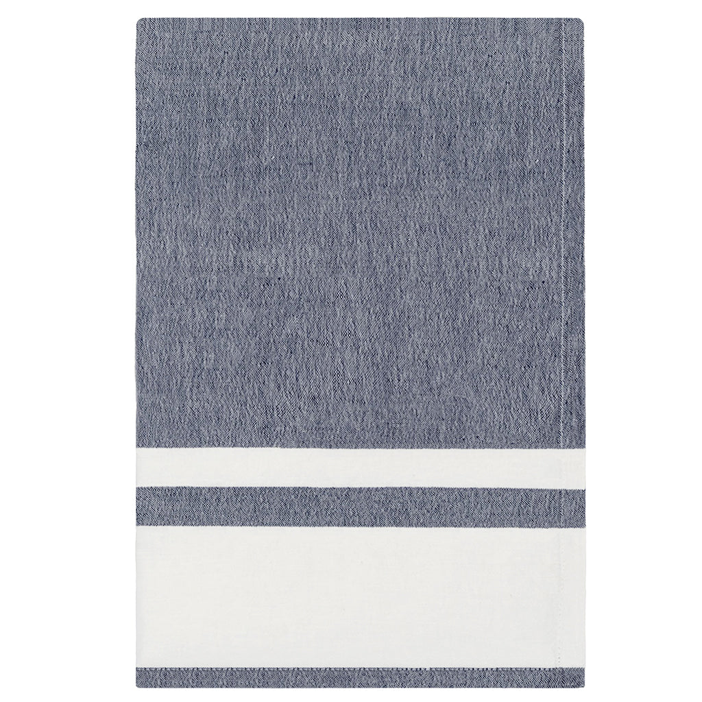 Chambray Stripe Indigo Tea Towel  