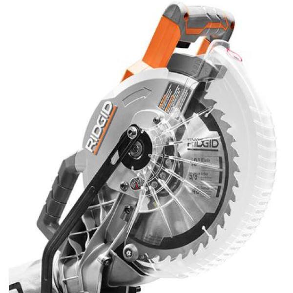 RIDGID 15 Amp Corded 10 in. Dual Bevel Miter Saw with LED Cutline Indicator and 18V  Brushless Cordless Jig Saw (Tool Only) R4113-R8832B